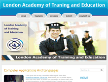 Tablet Screenshot of london-academy.org